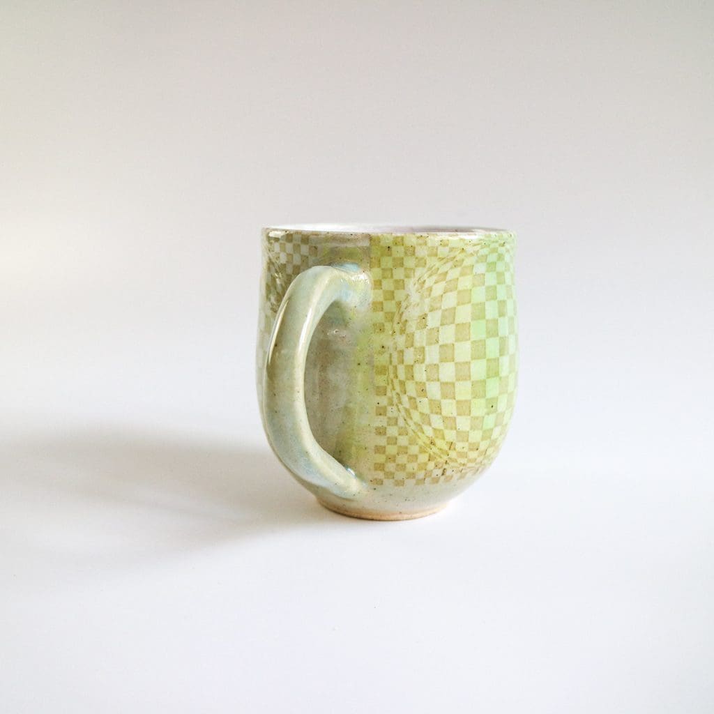 Stoneware Mug in Optical Design