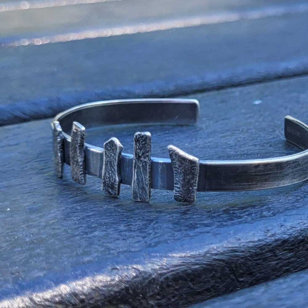 Standing Stone sterling silver cuff