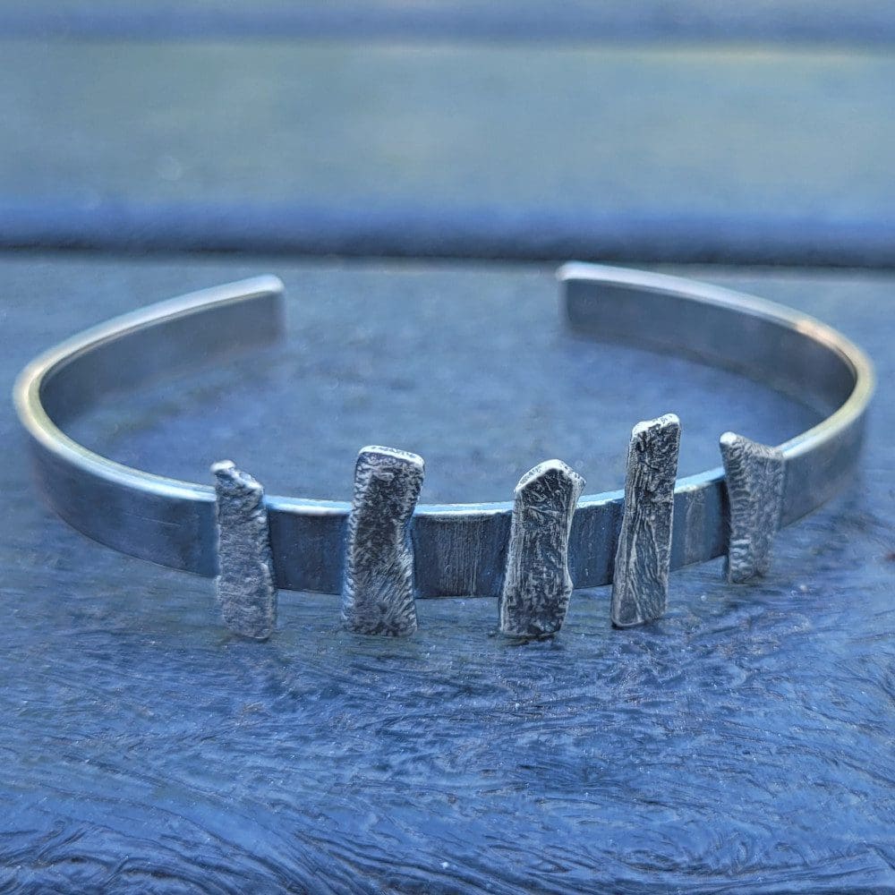 Standing Stone sterling silver cuff