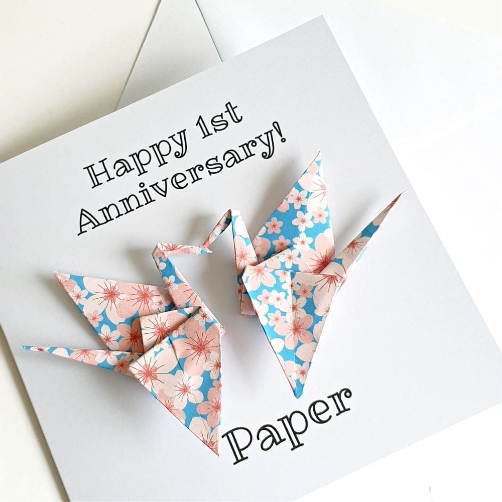 paper-1st-wedding-anniversary-card-lovebirds-origami-cranes