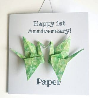 1st-wedding-anniversary-card-origami-paper-cranes-lovebirds
