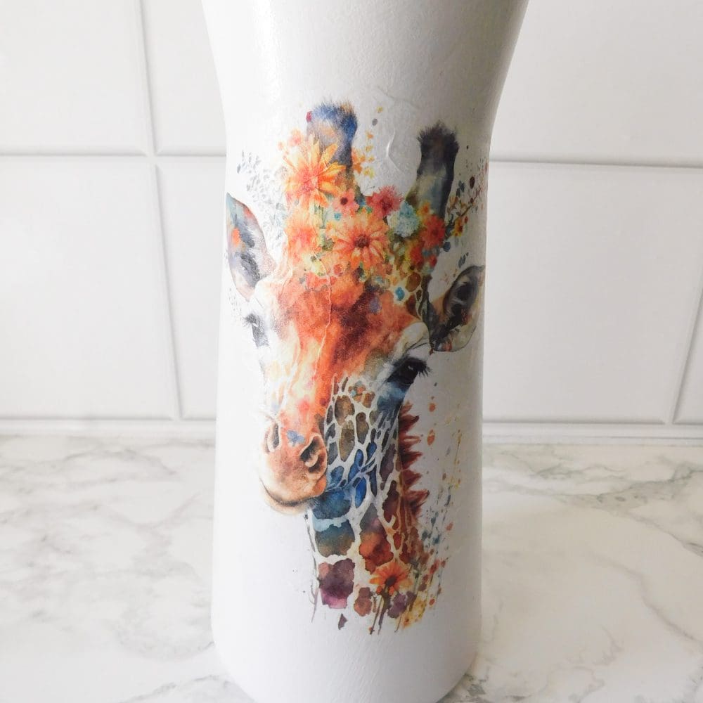 giraffe flower vase