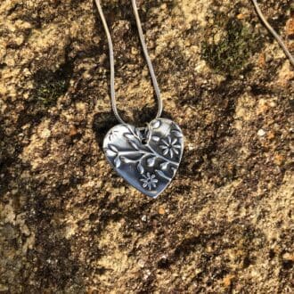 Silver-Flower-Heart-Necklace