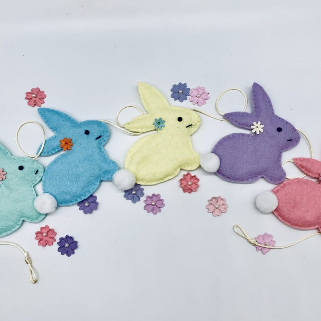 Pastel Rabbit Bunting