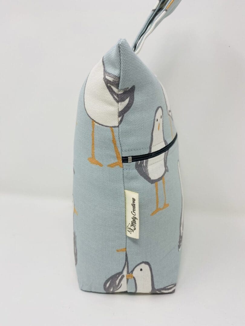 Seagull Fabric Doorstop, Blue Seaside Washable and Refillable Door Stop ...