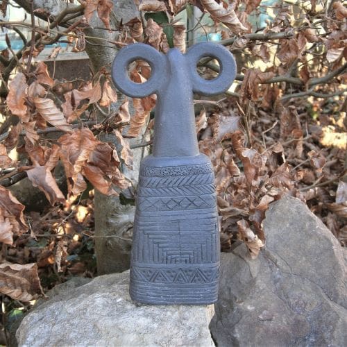 Reproduction Ceramic Eye Idol Figurine