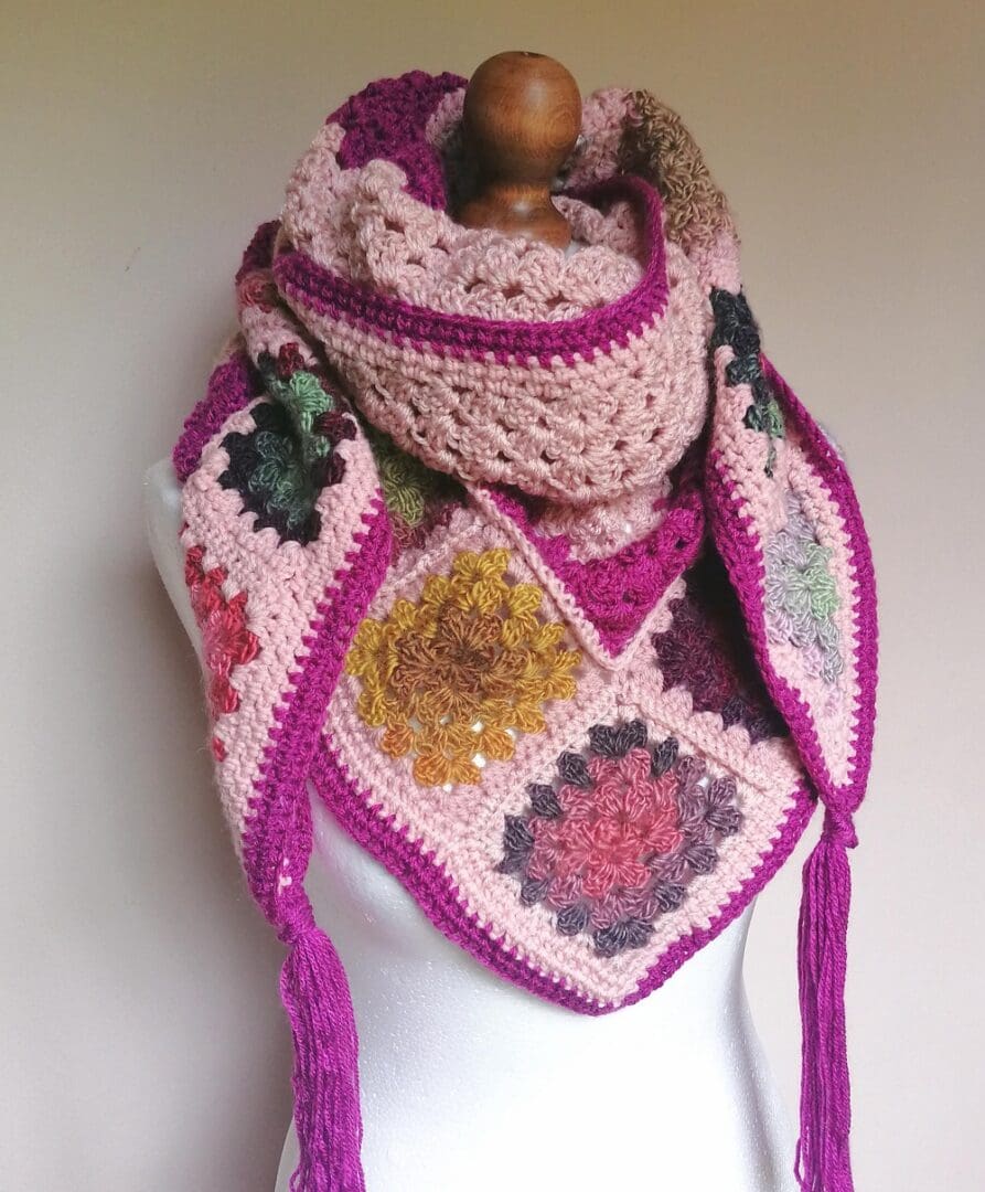 boho-granny-square-shawl