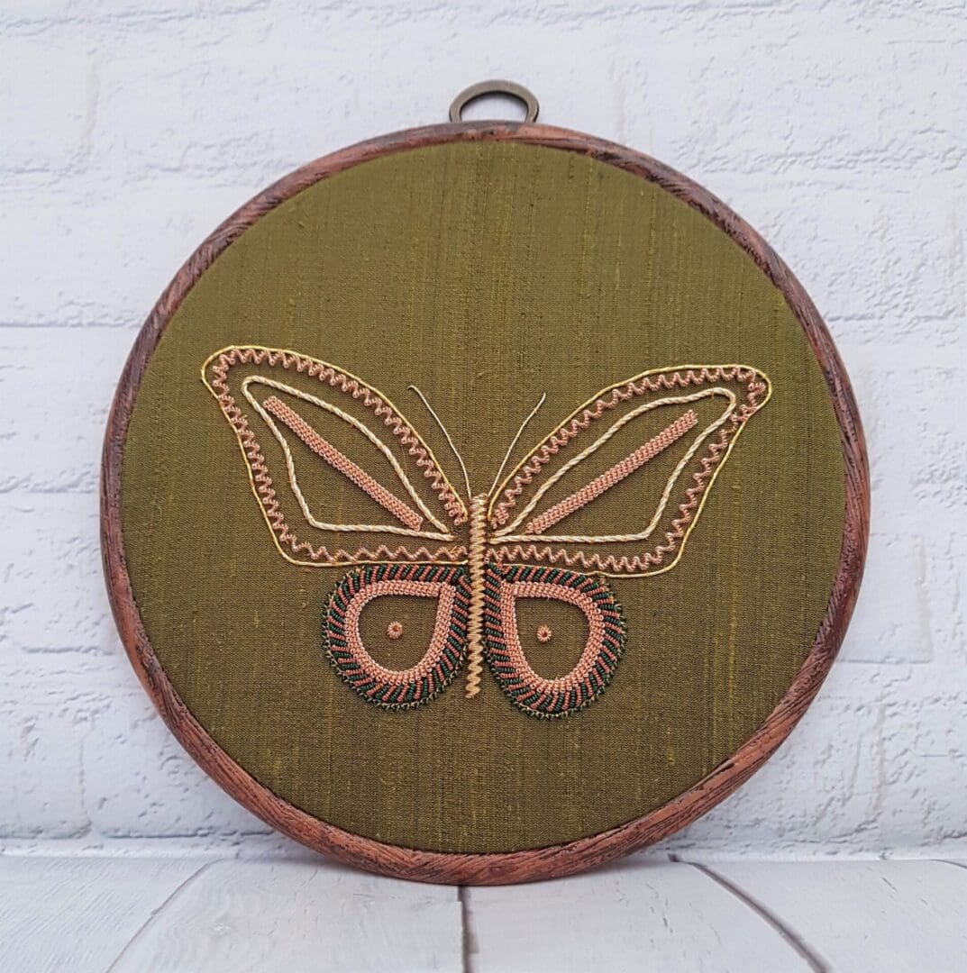 Goldwork Butterfly Hand Embroidery