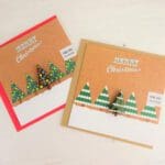 Two card bundle (snowy tree + Christmas tree) +£10.50