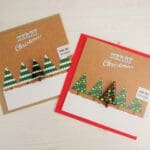 Two card bundle (Christmas tree + snowy tree) +£10.50