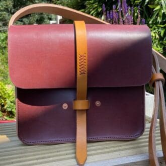Anastasia leather shoulder crossbody bag English leather size large