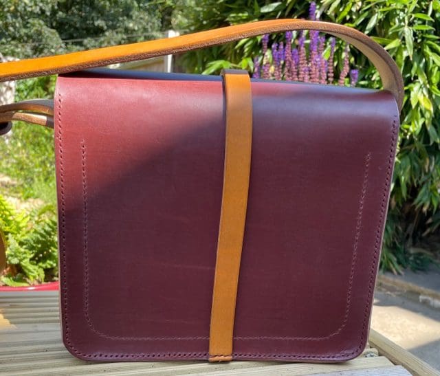 Anastasia bag size large in Australian Nut and London Tan English leather