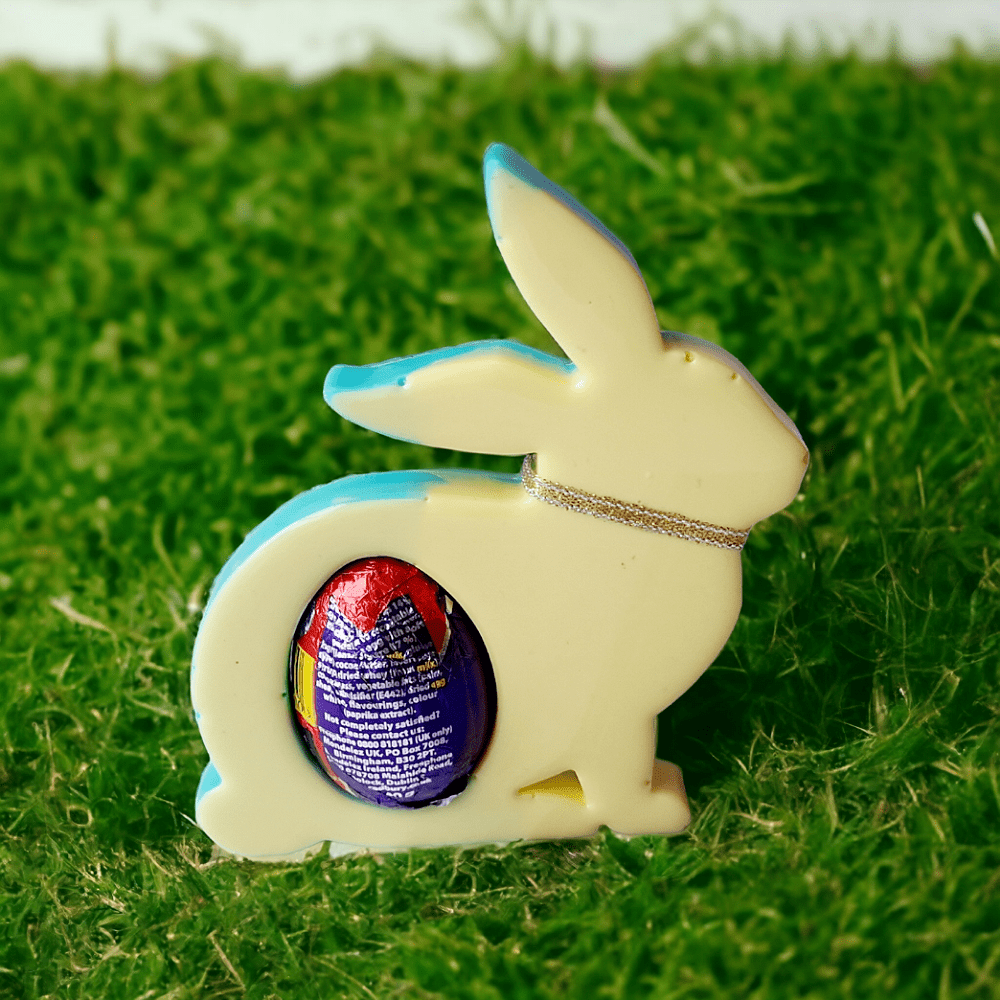 Easter bunny - resin- creme egg - children - gift