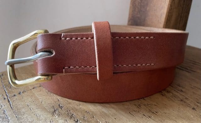 Handmade leather belt size 38"-42"