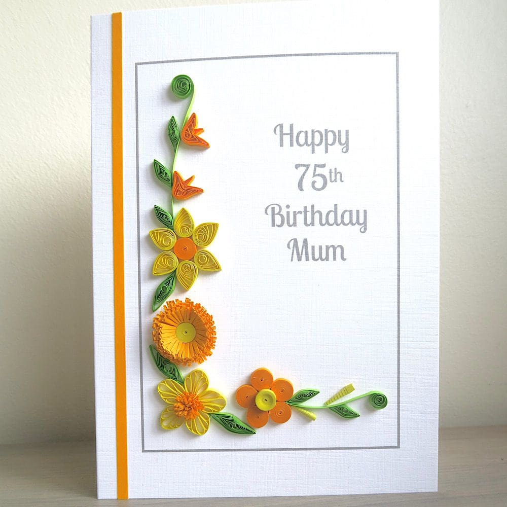 Handmade special birthday card for mum
