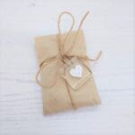 Gift wrap (tissue, string + handmade glass keepsake) +£3.95