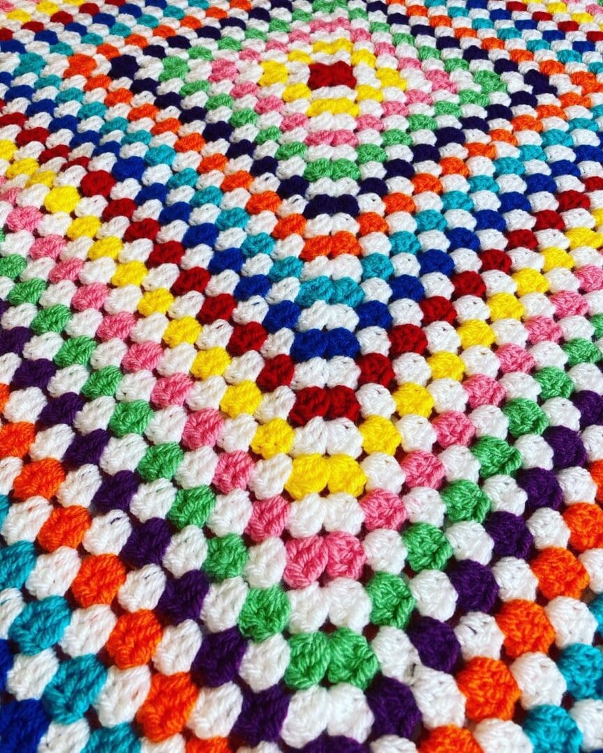 Crochet Baby Rainbow Blanket - The British Craft House