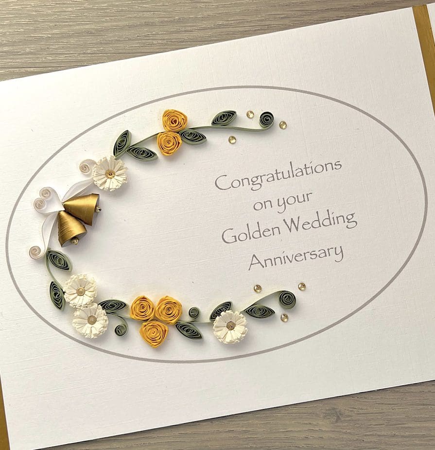 50th-golden-wedding-anniversary-card-quilled-handmade