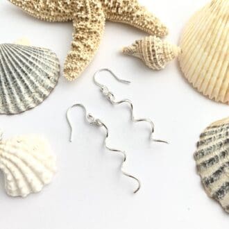 925 Silver Wire Spiral Earrings