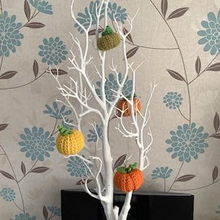 Crocheted pumpkins