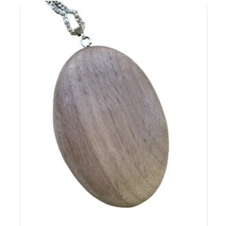 Modern-oval-walnut-wooden -pendant