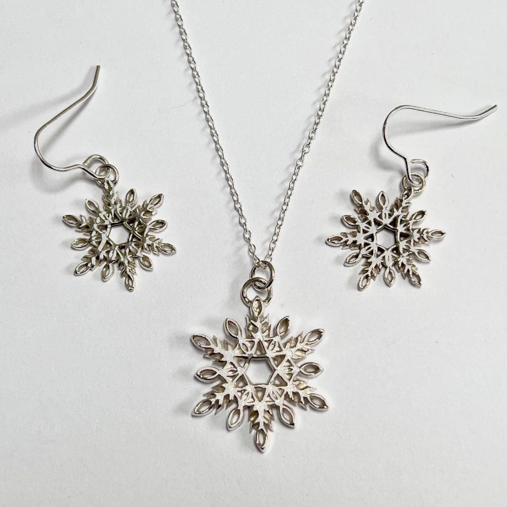 Not on the sale high street snowflake earrings