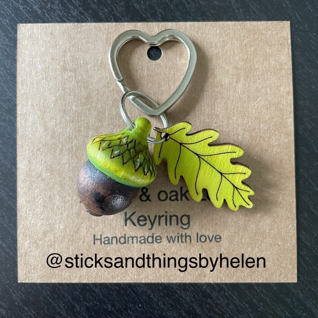 Key Ring Purse Hook, Oak Leaf Acorn in 2023