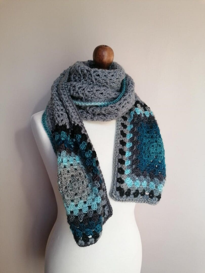 boho-crochet-scarf-blues-greys