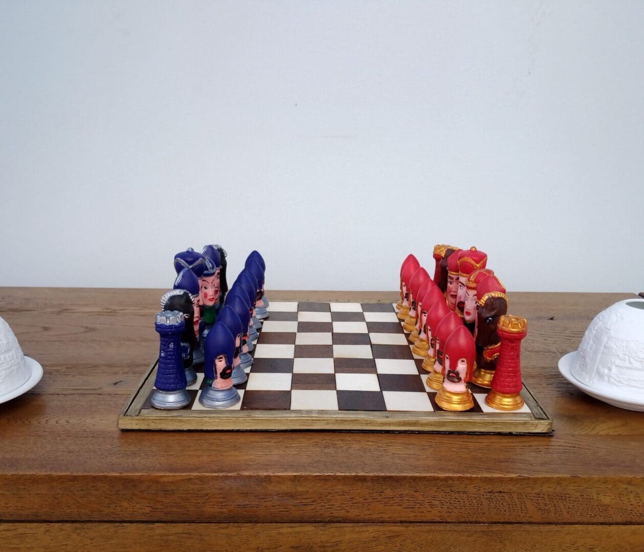 Gothic Heads Chess Set Handpainted to Order