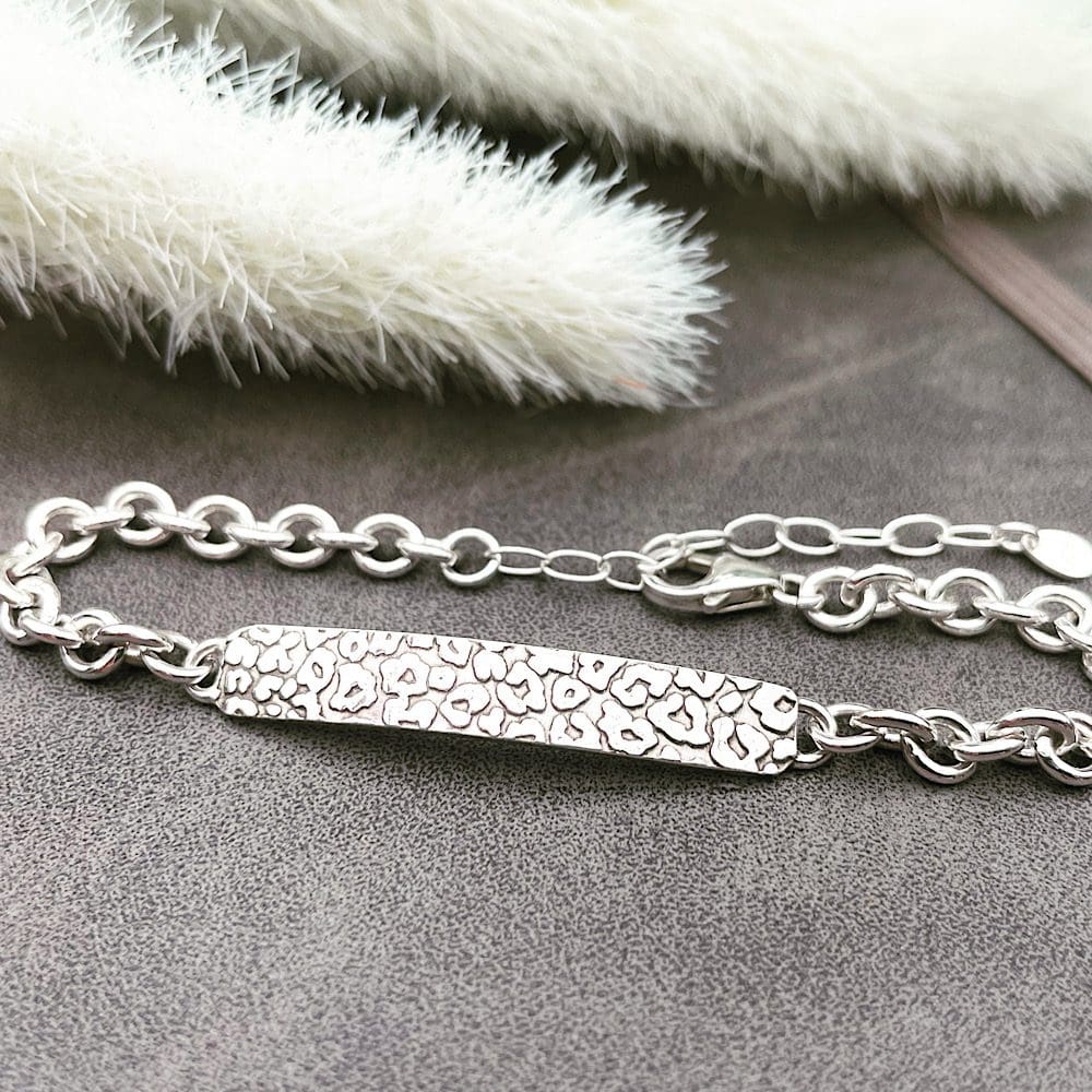 sterling silver chunky chain bracelet