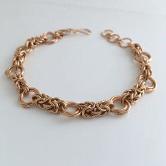 Bronze Byzantine Love Knot Bracelet
