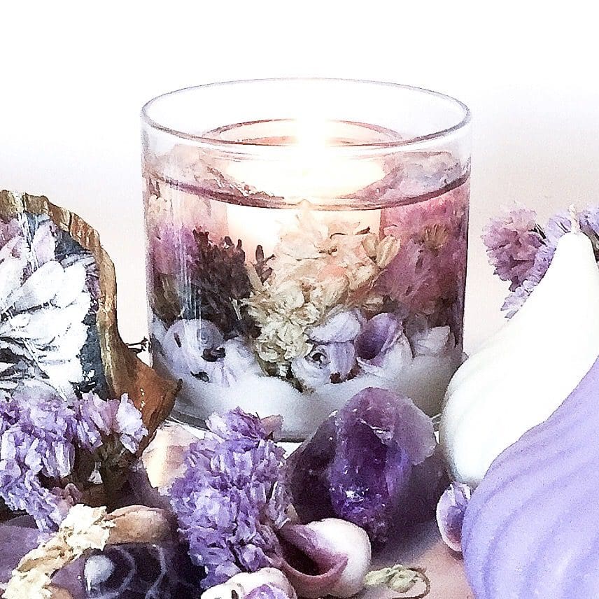 Lavender gel candle – Cosmic love creations