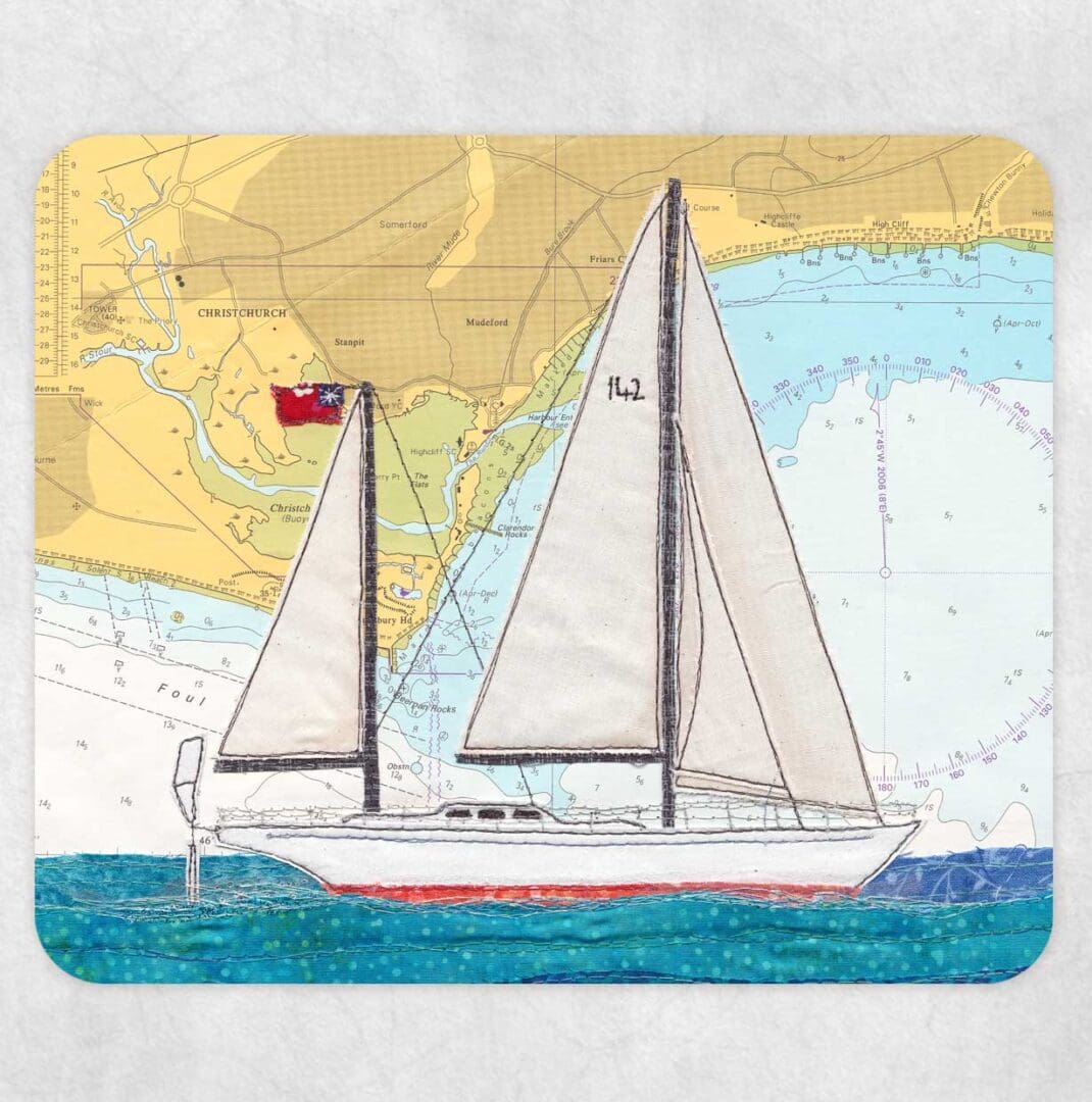 Gipsy Moth IV placemat by Hannah Wisdom Textiles