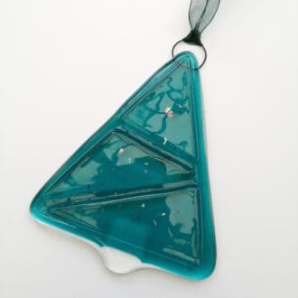Fused glass Christmas decoration