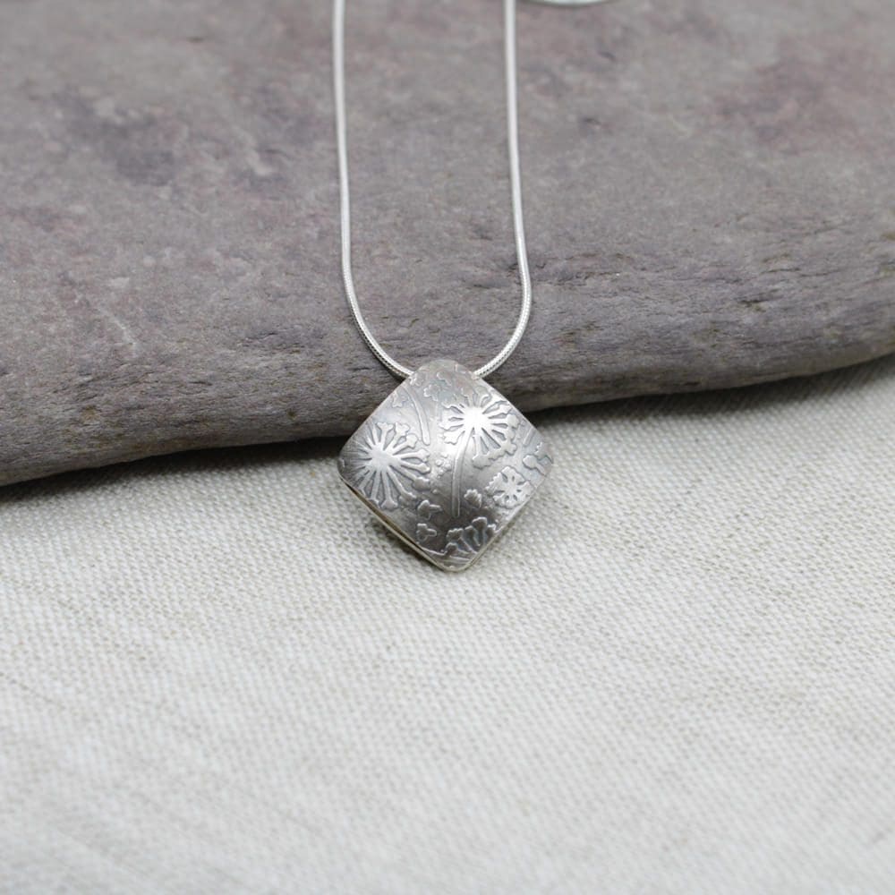 Dandelion necklace clearance sterling silver