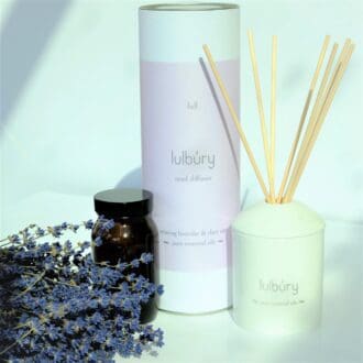 Lull essential oil reed diffuser tube bottle jar and reeds