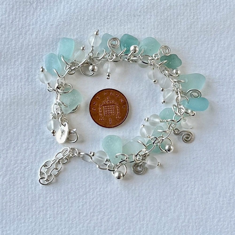 Ocean hot sale glass bracelet