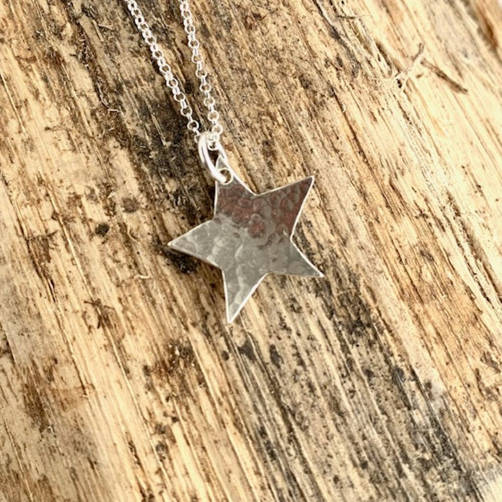 Small 925 Sterling Silver Star Necklace