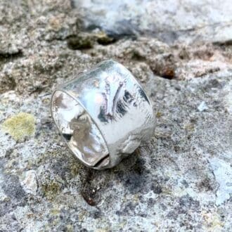 Sterling Silver Rustic Chunky Ring