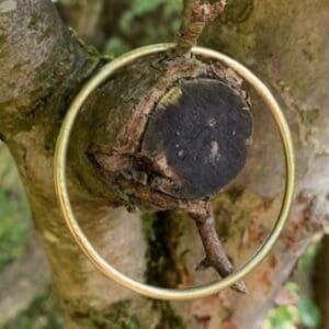 Textured Brass Bangle