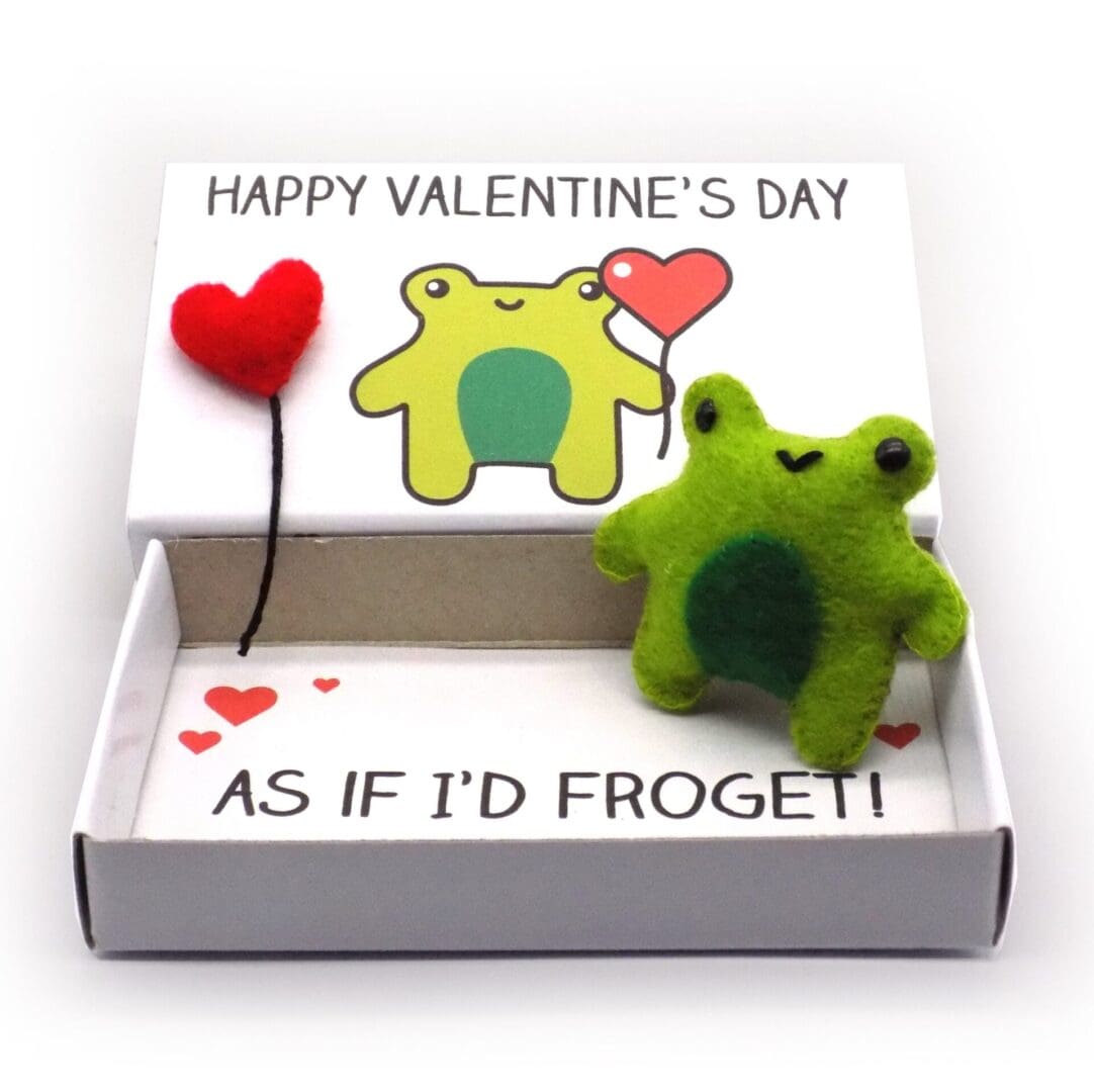 cute frog valentine's day gift