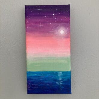 Moon and sea painting no 2