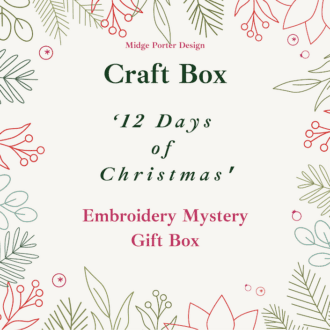 Mystery Embroidery Advent Calendar Box