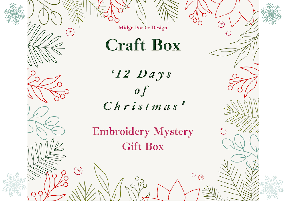 Mystery Embroidery Advent Calendar Box