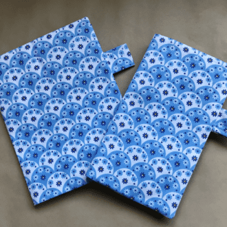 A5 and Midori/ Regular Organiser sewn in Floral Shells fabric