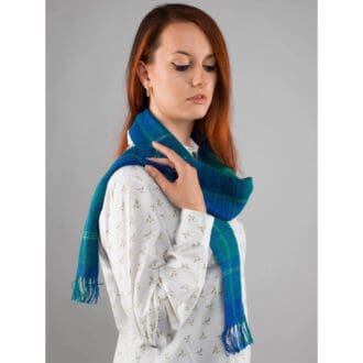 Linen hand woven scarf