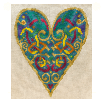 Celtic Heart Cross Stitch Design