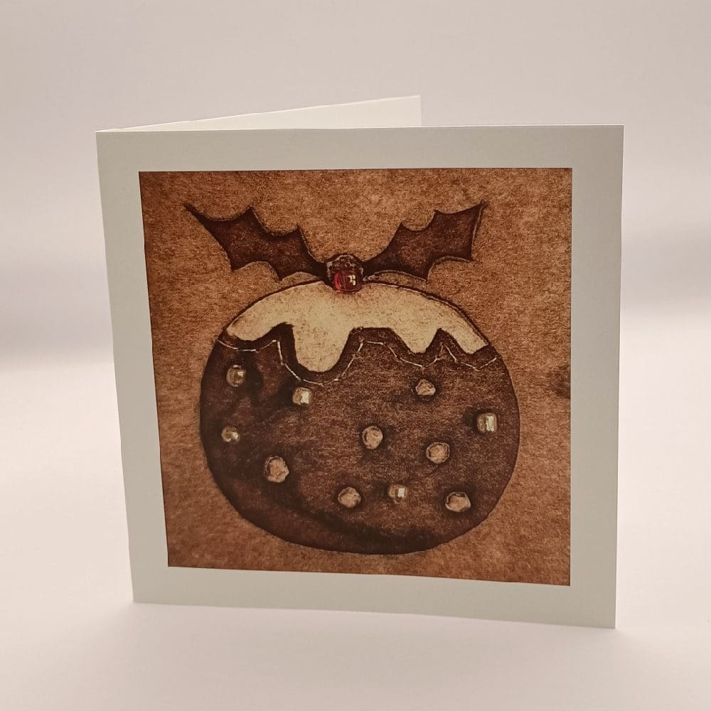 Christmas pudding card
