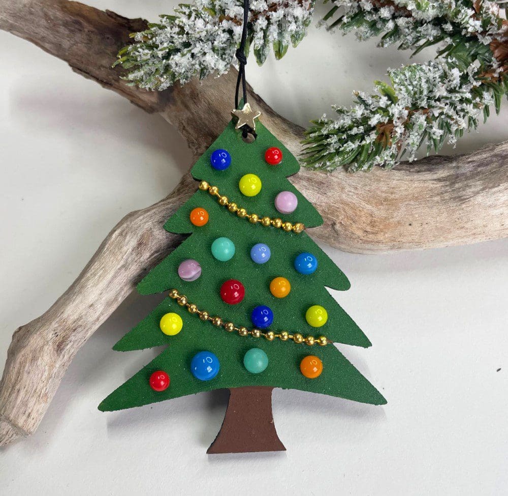 mosaic christmas tree decoration