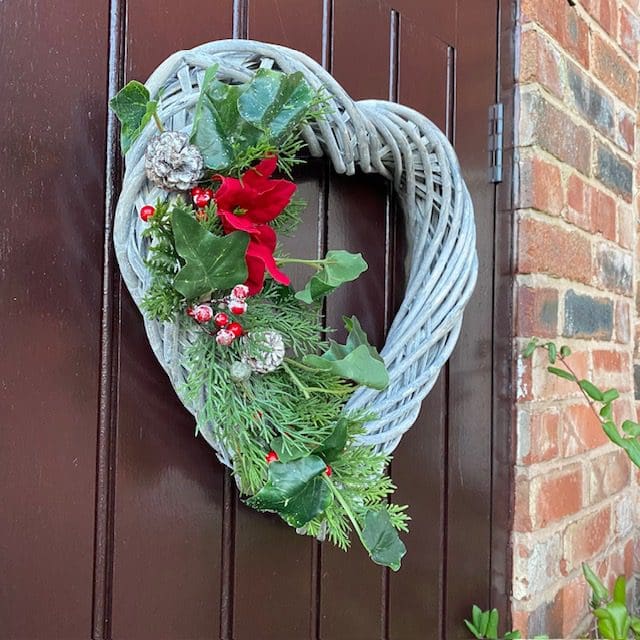 Heart-shaped-Christmas-wreath